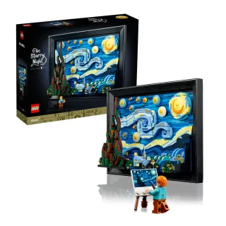 【LEGO 樂高】Ideas 21333 Vincent van Gogh - The Starry Night(梵谷 星夜 禮物 居家擺設)