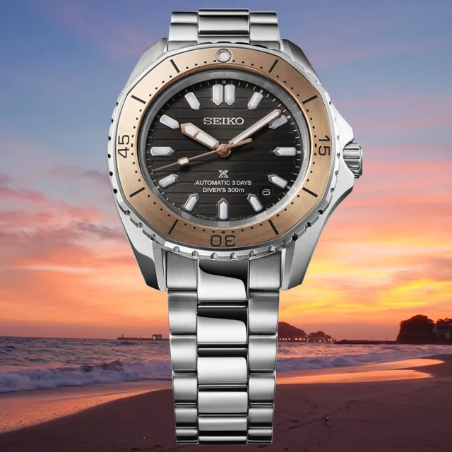 【SEIKO 精工】PROSPEX 三日鍊 多邊形 300米潛水機械腕錶 錶 週年慶 雙11(SPB485J1/6R55-00J0N)