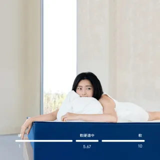 【hoi! 好好生活】藍盒子記憶棉三段式獨立筒床墊 Z1-台規雙人加大6尺 180*190(獨立筒 軟硬適中捲包床)