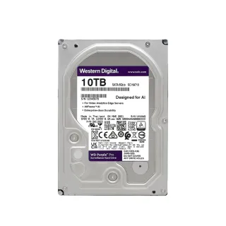 【WD 威騰】紫標Pro 10TB 3.5吋 監控型內接硬碟(WD102PURP)