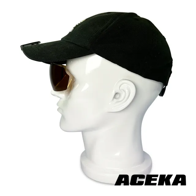 【ACEKA】台灣製墨鏡栗子棕夾帽式太陽眼鏡(METRO 夾式系列)