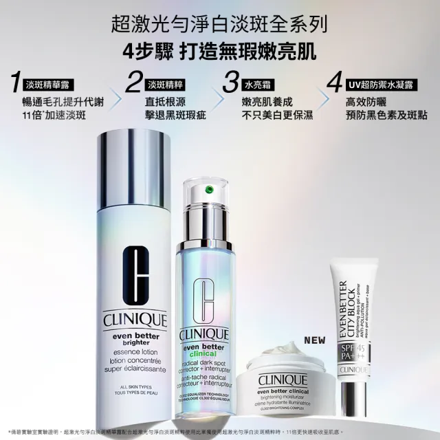 【CLINIQUE 倩碧】超激光勻淨白保濕輕乳霜50ml(水亮霜)