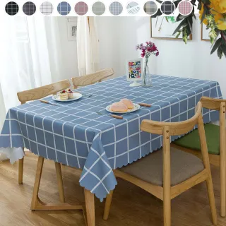 【巴芙洛】無印風格防水防油桌巾-135*180CM多款花色 均一價格(桌巾/餐巾/桌布/桌墊/長方桌巾/防水桌巾)