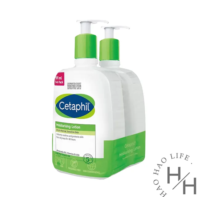 【Cetaphil】2入組-長效潤膚乳(591毫升/入)