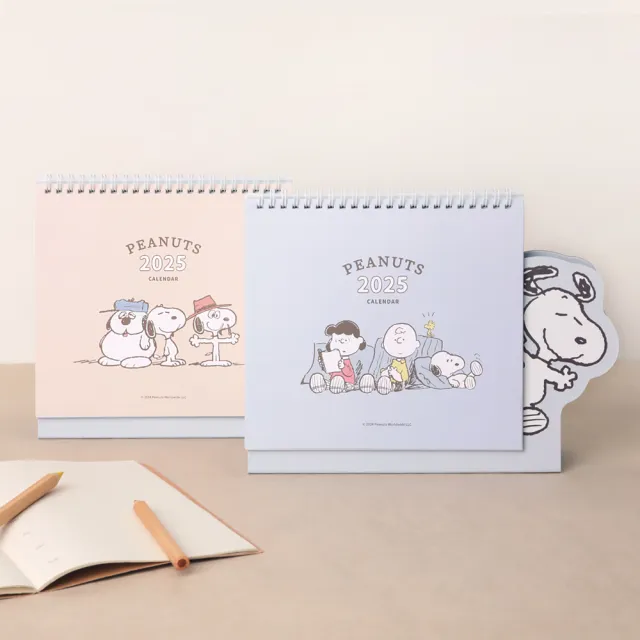 【Norns】史努比造型存錢筒X2025年桌曆組(交換禮物 史努比 Peanuts 存錢筒 桌曆)
