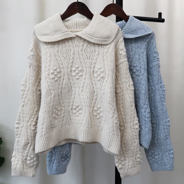 米蘭精品 洋裝長袖連身裙(洋氣設計感撞色荷葉邊收腰過膝赫本風