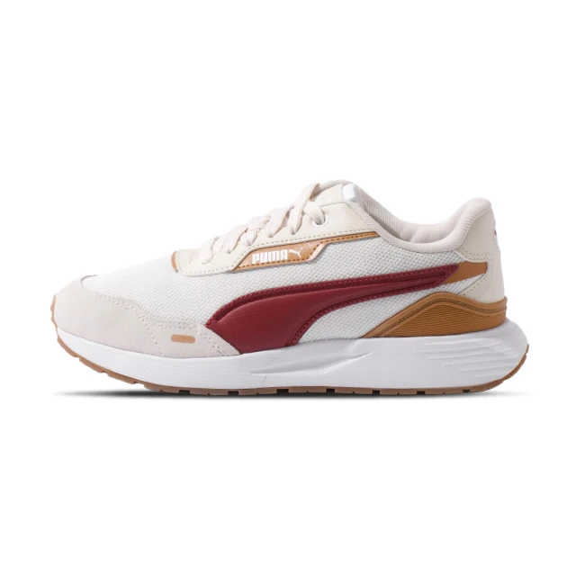 PUMA Puma Runtamed Plus 男鞋 女鞋 米白橘色 皮革 緩衝 情侶鞋 透氣 網布 慢跑鞋 39125030