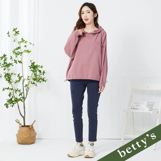 betty’s 貝蒂思 顯瘦刷破內刷毛彈性水洗牛仔褲(藍色)