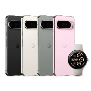 【Google】Pixel 9 Pro 5G+Watch3 45mm BT版(16G/128G/Tensor G4/5000萬鏡頭畫素/AI手機)