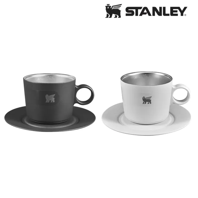 【Stanley】官方直營 晨光時刻 雙層不鏽鋼卡布奇諾咖啡杯盤組