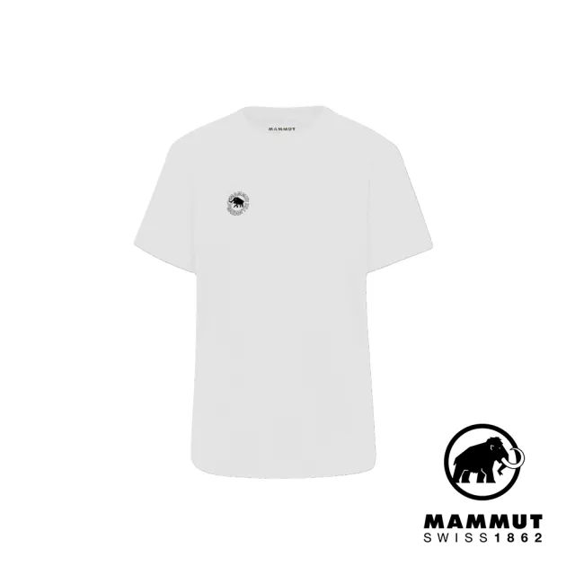 【Mammut 長毛象官方直營】Mammut Base W Guarantee 1974 有機棉休閒短袖T恤 女款 白色 #1017-07210