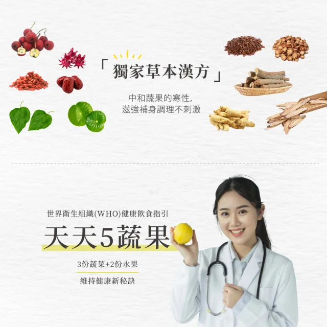 【統欣生技】蔬果五行精力湯 2箱組 共240包(120包/箱-蔬果汁.循環代謝.沖泡穀物.營養糊)