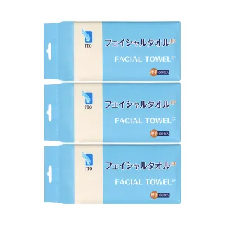 【ITO 日本伊藤】EF紋 懸掛抽取洗臉巾3入組(60抽*3包 共180抽)