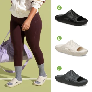 【Crocs官方直營】中性鞋 麵包波紋涼拖 Mellow(210333)