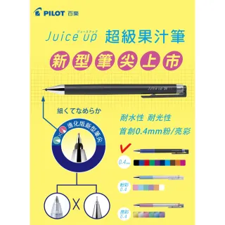 【全勝】PILOT 百樂 Juice up超級果汁筆 0.4mm(盒裝5入/LJP-20S4)