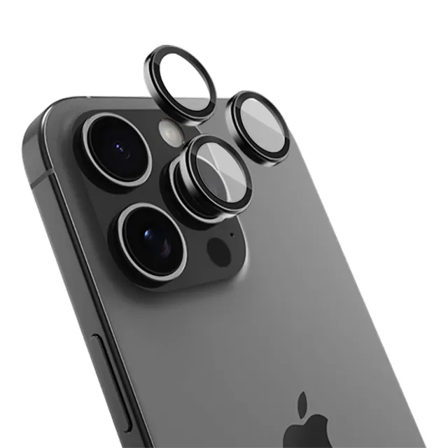 【頑皮鬼】iPhone AR抗反射鏡頭貼 黑色(iphone 14/15/16)