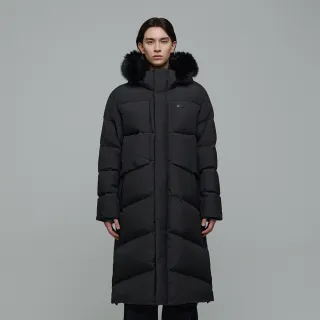 【National Geographic 國家地理】男裝 ATLAS WINDSTOPPER 長版羽絨外套 - 灰色(GORE-TEX/可拆帽/鵝絨)