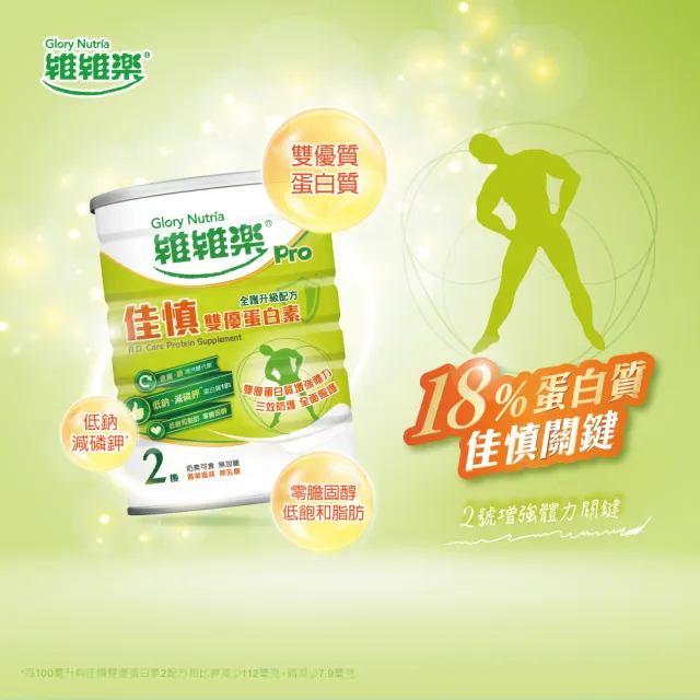 【維維樂】佳慎2號雙優蛋白素18% 840g/罐