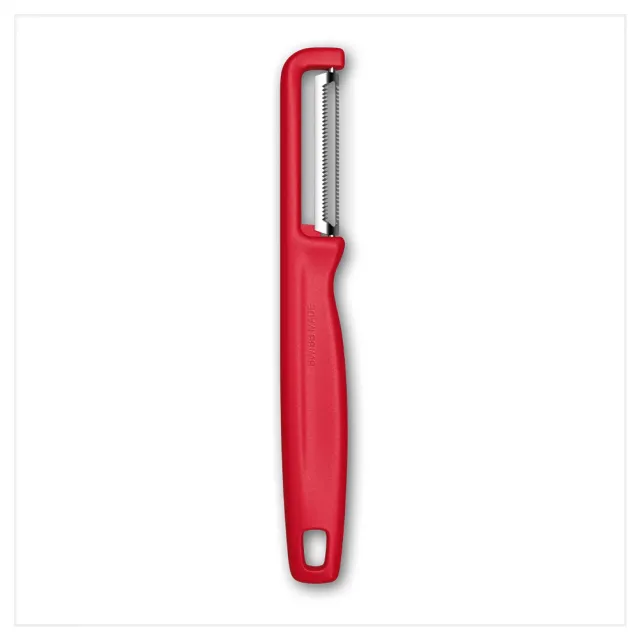 【VICTORINOX 瑞士維氏】IOTA系列 直式鋸齒形削皮器 紅/黑/綠(6.0943.1/6.0943.3/6.0943.4)