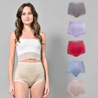 【Chlansilk 闕蘭絹】六件組時尚經典100%蠶絲高腰內褲