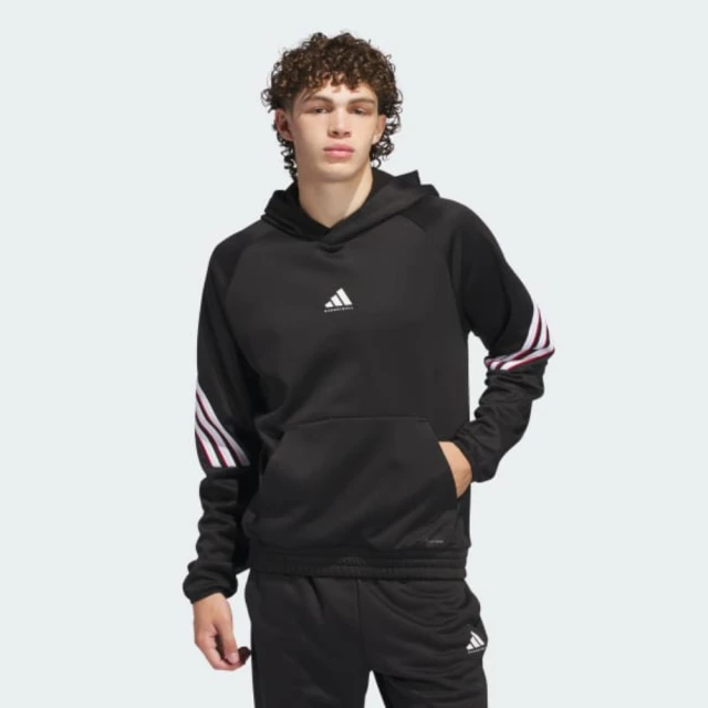 adidas 愛迪達 長袖上衣 男 帽T 刷毛 寬鬆 CRAZYWARM HOODY 黑 JN2491