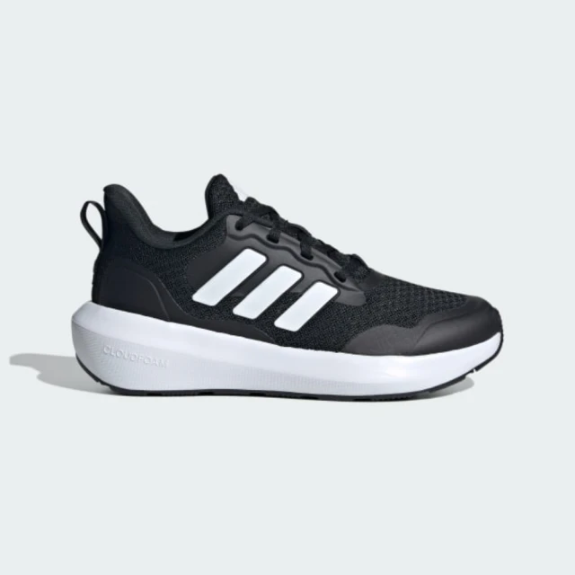 adidas 愛迪達 慢跑鞋 女鞋 大童 運動鞋 緩震 FORTARUN 3.0 J 黑白 IH2844