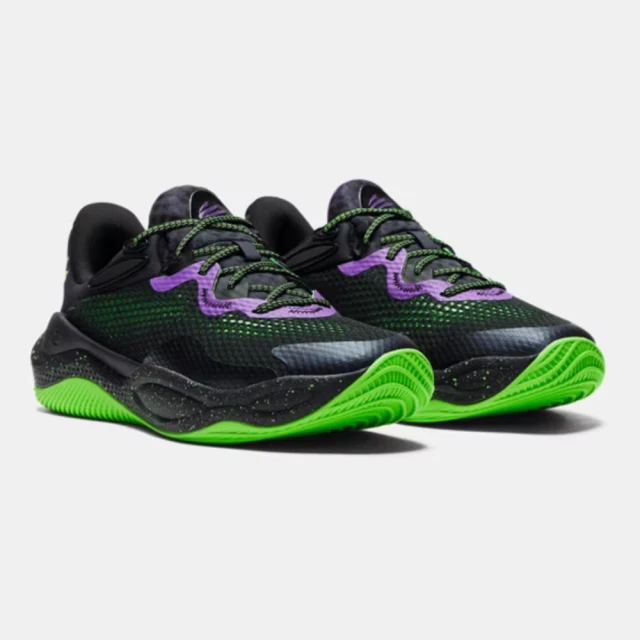 UNDER ARMOUR 籃球鞋 男鞋 運動鞋 包覆 緩震 CURRY SPLASH 24 AP 黑紫 3027262-500