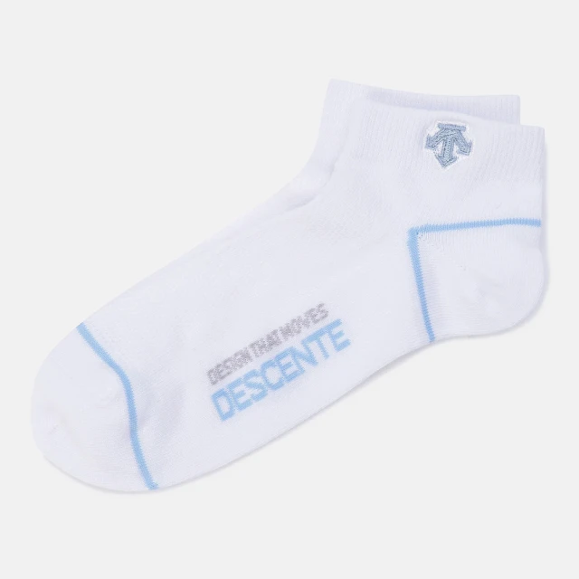 DESCENTE SPORTSBASIC JACQUARD SNEAKERS 中性 運動襪(黑色/白色)