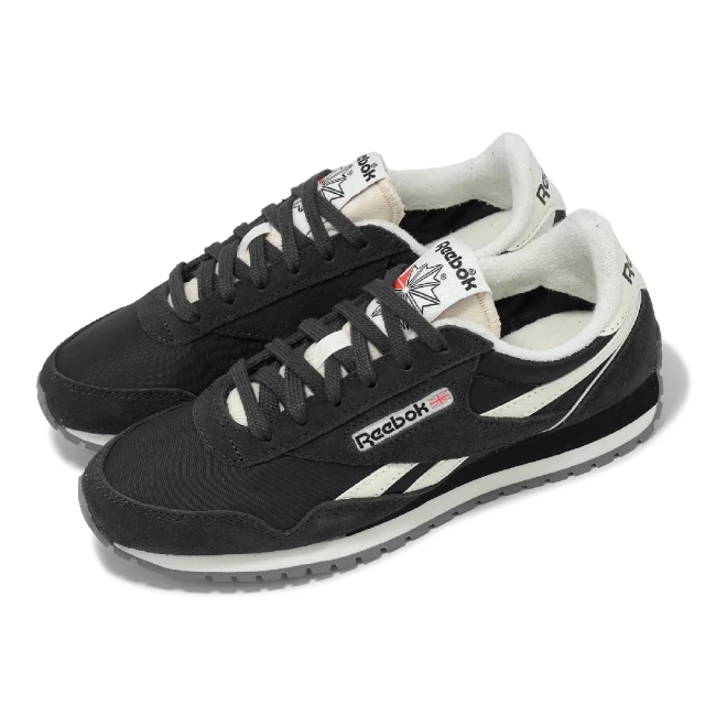 REEBOK 休閒鞋 Classic AZ 女鞋 黑 米白 麂皮 尼龍 拼接 復古(100208831)