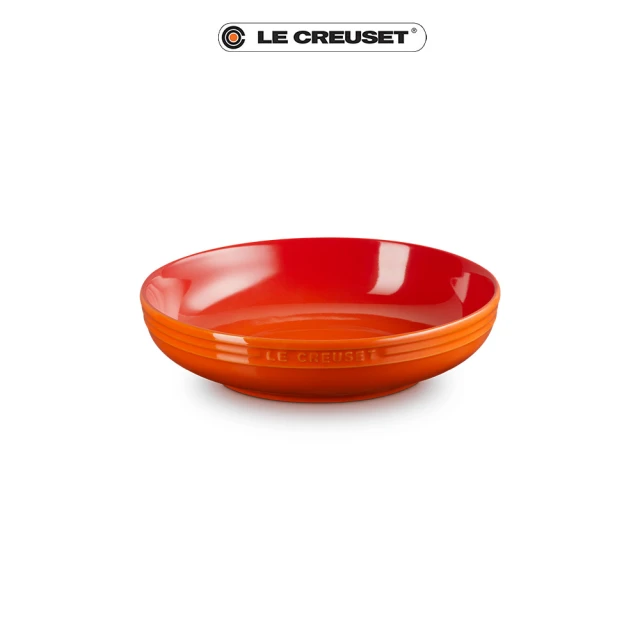 Le Creuset 瓷器輕虹霓彩系列深圓盤20cm(火焰橘)