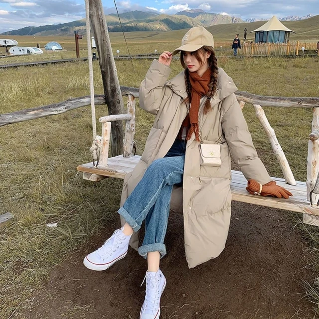 Chudan 初丹 蓬鬆連帽羽絨外套(兩色) 推薦