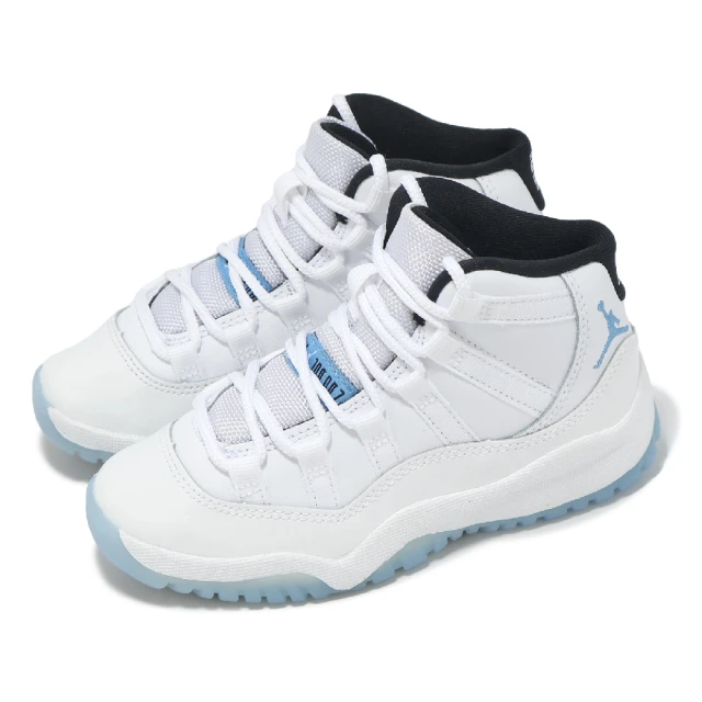 NIKE 耐吉 休閒鞋 Air Jordan 11 Retro PS 中童 傳奇藍 Columbia 小朋友(378039-104)