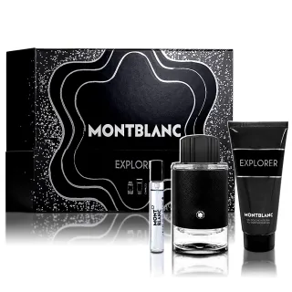 【MONTBLANC 萬寶龍】探尋旅者淡香精 100ML禮盒(淡香精100ML+隨身瓶7.5ML+沐浴膠100ML 專櫃公司貨)