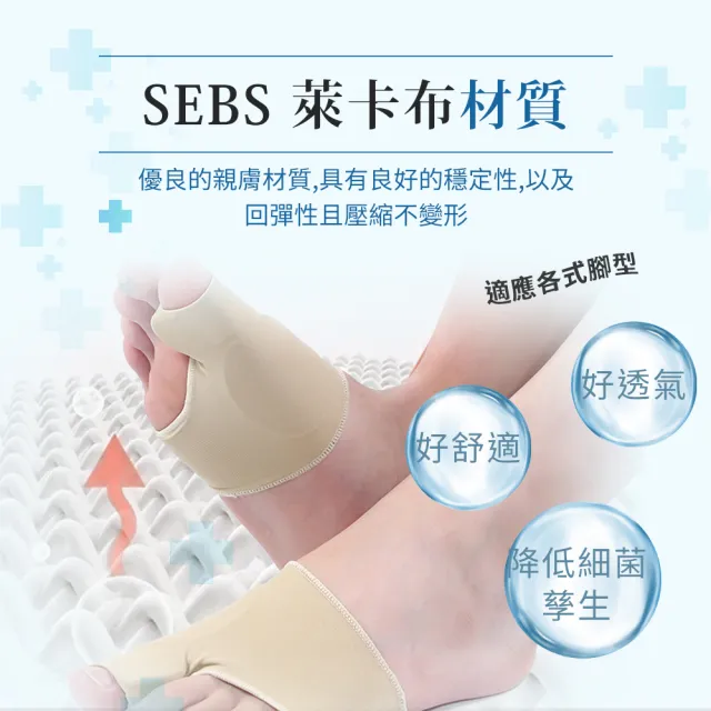 【買1對 送1對】SEBS拇趾外翻護理保護套(拇指分趾套 姆趾套 腳趾外翻襪 拇指外翻保護套)
