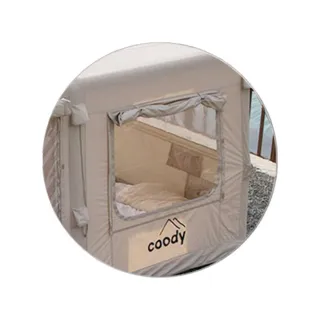 【Coody】Roomy 12.8 臥室TPU透明窗 2片(充氣帳 客廳帳 露營 逐露天下)