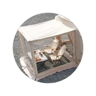 【Coody】Roomy 12.8 前拓展廳TPU透明門窗 一套(充氣帳 客廳帳 露營 逐露天下)