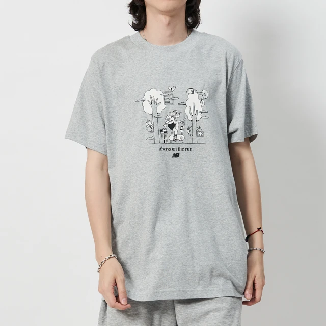 NEW BALANCE Sport Explorer Tee 男款 灰白色 純棉 短T 棉T 短袖 MT41912AG