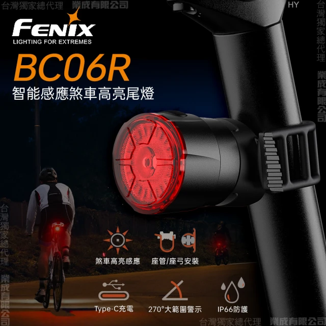 Fenix BC06R 智能感應剎車高亮尾燈