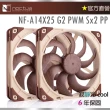 【Noctua 貓頭鷹】NF-A14x25 G2 PWM SX2-PP靜音風扇組