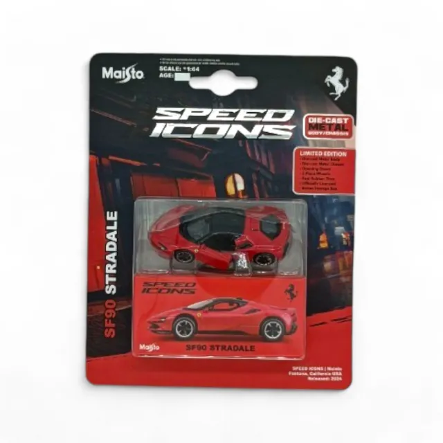 1:64模型車 Ferrari SF90 Stradale 模型車(法拉利 超跑模型)