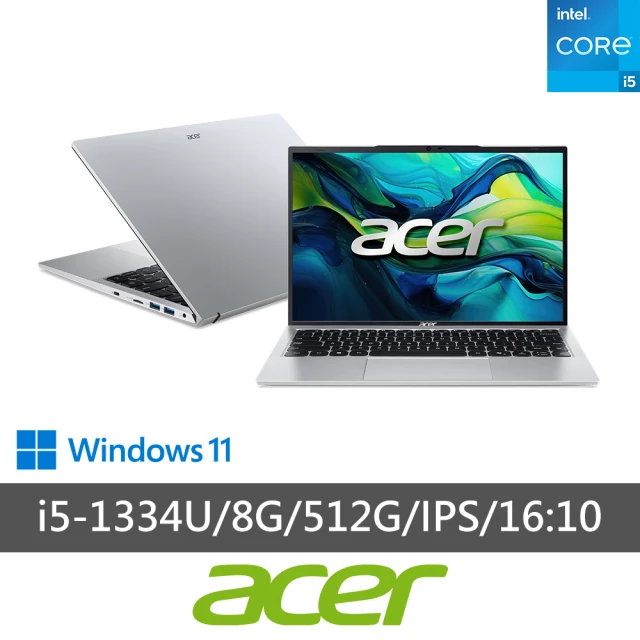 【Acer 宏碁】14吋i5文書效能筆電(Aspire Lite/AL14-51P-5975/i5-1334U/8G/512G/W11)