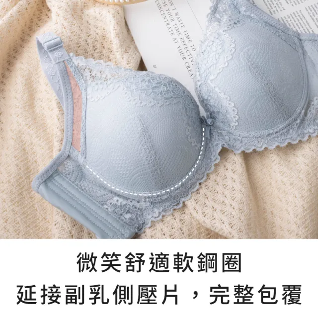 【玉如阿姨】3件組 春日之初內衣★0692 淡紫+藍+藍綠(A.B.C罩 小胸 服貼 不簍空 軟鋼圈 舒適 台灣製)