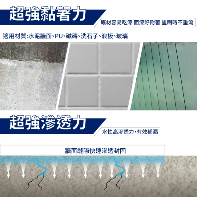 【得利】Dulux官方旗艦店★10坪基本版 A959倍剋漏屋頂防水組(防水漆 隔熱漆 618)