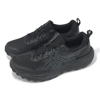 【asics 亞瑟士】越野跑鞋 GEL-Sonoma 8 GTX 男鞋 黑 防水 抓地 全黑 戶外 運動鞋 亞瑟士(1011B977002)