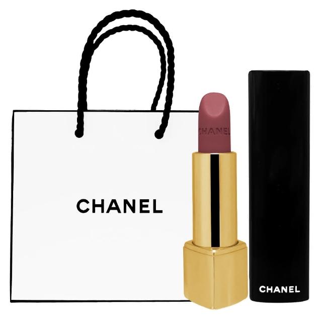 【CHANEL 香奈兒】超炫耀的絲絨唇膏#62(3.5g+CHANEL 香奈兒 紙袋 公司貨)