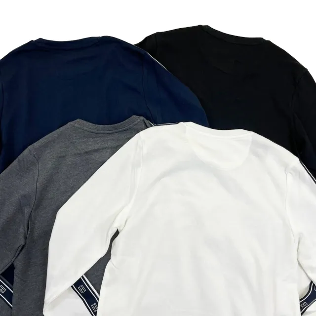 【Tommy Hilfiger】薄長袖 長T 手臂串標 長袖 T恤 湯米 上衣 平輸品(長袖 T恤 串標長T 8760)