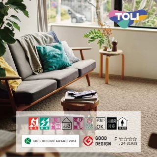 【TOLI 東理 台灣總代理】日本製 居家方塊拼貼地毯 40&times;40 10片裝(保暖地毯/易清洗/寵物地墊)