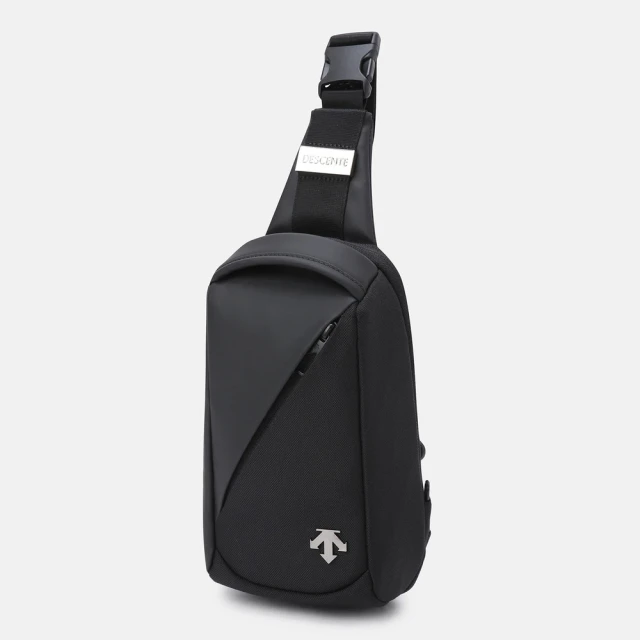 DESCENTE SPORTS BASIC SLING BAG S 中性 單肩包(黑色/灰色)