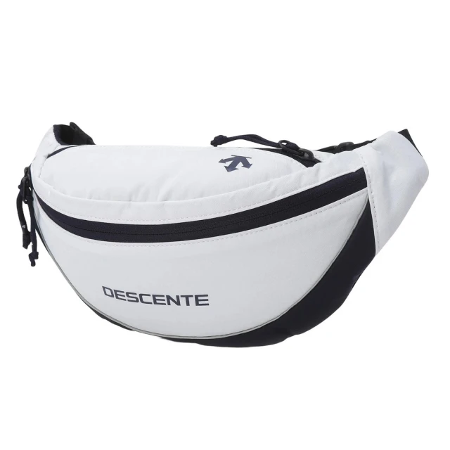 DESCENTE SPORTSBASIC BLOCK CORE HIP SACK 中性 運動腰包(黑色/白色)