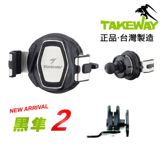 Dr﹒ML 駒典科技 TAKEWAY 黑隼2 黑隼手機架-逆磁浮-後照鏡-防盜不垂頭款LA3(黑隼2 PH08-AnvR 減震版)